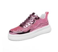 Zapatillas Brillantes Mujer Zapatos Vintage Mujer Tenis De Piel con Plataforma Tacones Deportivas Vestir para Caminar Marron Negras Casual Cuña Abotinadas Tênis Mulher Pantuflas Sapatilhas Blancas 39