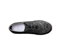 Zapatillas brillantes para mujer, doradas, negras, informales, de lentejuelas, ligeras, cómodas, modernas, transpirables, para caminar, para exteriores, para mujer, Negro , 38 EU