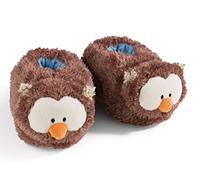 Zapatillas búho Oscar Talla (L) 38-41 marrón - Zapatillas de Animales con Suela Antideslizante - Pantuflas