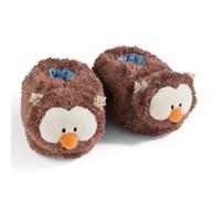 Zapatillas búho Oscar Talla (M) 34-37 marrón - Zapatillas de Animales con Suela Antideslizante - Pantuflas