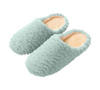 Zapatillas cálidas para mujer de felpa suela silenciosa japonesa par zapatillas