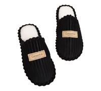 Zapatillas cálidas para mujer, zapatillas forradas, suela fina, zapatos de | Zapatillas antideslizantes de invierno, ligeras, de algodón, suaves, cómodas, lavables, unisex