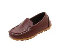 Zapatillas cálidas para niñas, suaves mocasines para, niños pequeños y niñas, sin cordones, vestido, zapatos planos, zapatos de barco, zapatos casuales, zapatillas de deporte para niñas, color azul,