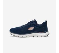 Skechers FLEX ADVANTAGE 4.0 PROVIDENCE, Zapatillas para Hombre, Navy Mesh/Pu/Black Trim, 45 EU