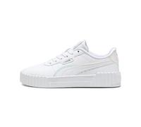 PUMA Carina 3.0 Holo 2.0 JR - Zapatillas Deportivas, Color Blanco, Plateado y Malva, 3.5 UK, Puma Blanco Puma Silver Mauve Mist, 36 EU