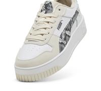 PUMA Zapatillas deportivas bajas 'Carina' arena / gris / negro / blanco, Talla 36
