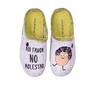 Zapatillas casa, comodas, con Pelo y Originales. Regalo con Expresiones y Frases graciosas.
