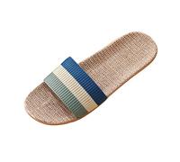 Zapatillas Casa Hombre Verano Antideslizantes Planas Sandalias Hombre Casual Confort Chanclas Piscina Playa Zapatos Transpirables para Diario Ducha Interior Exterior (Blue,40-41)