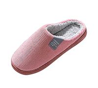 Zapatillas Casa Mujer Invierno, Zapatillas Antideslizantes Mujer Punta Redonda Caliente Comodas Suave Suelas Ligera Interior Slippers Moda Salvaje Otoño Invierno Diaria Casual Algodón Slippers