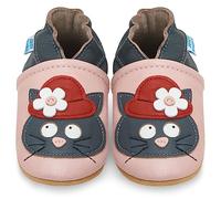 Zapatillas Casa Niña Zapatos Bebe Primeros Pasos - Patucos Primeros Pasos - Gato Negro 6-12 Meses