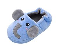 Zapatillas Casa Para Invierno Multicolor Cerradas Piel Slippers Estar Slippers Casa Interior Caliente Pantuflas Suave Algodón Zapatos Mujer Hombres de Interior y Exterior (Azul, 7)
