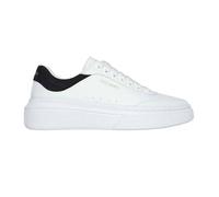 Skechers Cordova Classic Best Behavior, Zapatos deportivos Mujer, White Duraleather/Black Trim, 37 EU