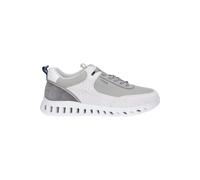 Geox U Outstream A, Sneakers para Hombre, Multicolor (Off White/Lt Grey), 43 EU