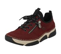 Zapatillas Casual Rieker Para Dama Con Cordones Detalle De Cremallera - 45973