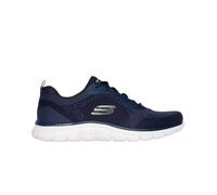 Skechers Tenis Track Glendor para Hombre, Navy Knit Lime PU, 44 EU