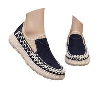 Zapatillas Casuales de Malla Transpirable para Uso Diario en - cómodo Soporte y ligereza para Caminar y Correr Ideal para Todo Tipo de Actividades (Dark Blue, 47) #47