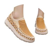 Zapatillas Casuales de Malla Transpirable para Uso Diario en - cómodo Soporte y ligereza para Caminar y Correr Ideal para Todo Tipo de Actividades (Orange, 46) #47