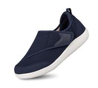 Zapatillas casuales para hombre, cómodas zapatillas antideslizantes para correr para pies anchos, suela suave, transpirable, para hombres y mujeres, ancianos, ropa de uso diario, marine, 40 EU