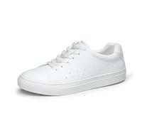Zapatillas Casuales Unisex Zapatos Correr Ligeros Zapatos Deportivos Cómodos con Suela Gruesa,Blanco 1,44