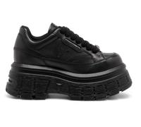 Zapatillas Chunky Negras De Cuero Para Mujer Windsor Smith - Swerve