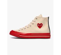 Zapatillas Comme des Garçons Play Chuck 70 HI "Red Sole" x Converse Blanco