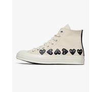 Zapatillas Comme des Garçons Play Multi Hearts Chuck 70 Hi x Converse Blanco
