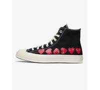 Zapatillas Comme des Garçons Play Multi Hearts Chuck 70 Hi x Converse Negro