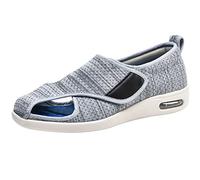Zapatillas Cómodas Ancho Especial, Calzado Ancho Especial Hombre, Zapatos Especiales para Juanetes de Mujer, Zapatilla Confortina Rejilla Extra Ancho Especial,Lightgrey,37.5 EU
