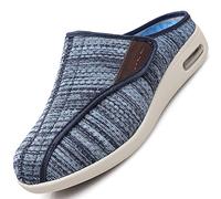 Zapatillas Cómodas Ancho Especial Zapatos ortopédicos Zapatos sin cordones ortopédicos con colchón de aire Zapatillas ortopédicas para mujer Air Cushion Slip On Walking Shoes,Lightblue,40.5 EU