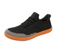 Zapatillas cómodas negras ligeras de verano zapatillas únicas de malla baratas para hombre para primavera y zapatillas ligeras Fly Woven malla inferior elástica transpirable estilo casual, Zbraun3, 47