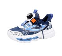 Zapatillas con almohadilla de aire, suela gruesa, zapatillas de deporte para niños y niñas, zapatos de cuña cómodos y modernos, zapatos informales, zapatos deportivos, hebilla giratoria para ajustar