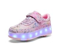 Zapatillas con ruedas para niños 2 en 1 con patines de ruedas, 32 EU