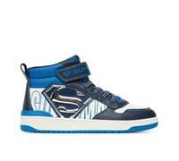 Geox J Washiba Boy, Zapatillas, Azul Marino y Blanco, 32 EU