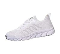 Zapatillas Correr Mujer - Zapatillas De Running Transpirables para Mujer Deportivas De Suela Suave para Parejas con Los Mismos Cien Zapatos Blancos (White 43)
