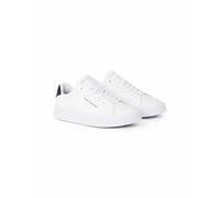Tommy Hilfiger Court Sneaker Mujer Detail Essential de Piel, Azul (Desert Sky), 45