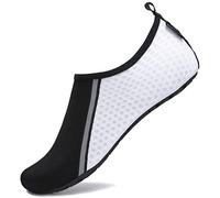 Zapatillas de Agua para Mujer Hombre Descalzo Piel Calcetines de Buceo Natación Secado rápido Agua Calcetines,Blanco,44/45