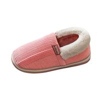 Zapatillas de algodón cálido para mujer, para exteriores/interiores, cómodas, para otoño e invierno, zapatillas de algodón con fondo grueso, no deslizantes, felpa y forro grueso para el hogar, a, 41