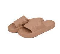 Zapatillas De Andar Por Casa Sandalias ortopédicas for hombre, pantuflas de nube, pantuflas de baño de verano, chanclas for parejas, sandalias antideslizantes for interiores y mujeres(Brown,38-39)