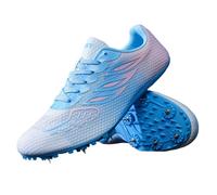 Zapatillas de Athletismo mixtas Junior con puntas, Basket Running Hombre Mujer de malla transpirable Spikes de Pista Zapatillas de running Zapatillas de entrenamiento Suela tachonada para Sprint Stade