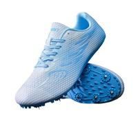Zapatillas de Athletismo mixtas Junior con puntas, Basket Running Hombre Mujer de malla transpirable Spikes de Pista Zapatillas de running Zapatillas de entrenamiento Suela tachonada para Sprint Stade