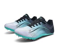 Zapatillas de atletismo con clavos Sprint, amortiguación con placa de carbono, 7 clavos, malla, transpirables, antideslizantes, ligeras, unisex, para mujer, hombre, atletismo, carreras, 35-44 EU