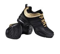 Zapatillas de baile de tela de malla, zapatos de jazz, calzado moderno for bailar danza del vientre, danza contemporánea, gimnasia, deportes de ocio, hombres, niños y adultos Para Fiestas De Baile(Gol