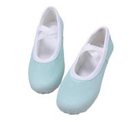 Zapatillas de Baile para niñas con Lila Ideales ensayos actuaciones y Uso Casual Calzado Deportivo Elegante (Mint Green, 4.5-5 Years)