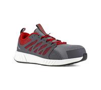- Zapatillas de Baja Seguridad de Malla de Nailon Gris y Rojo con Puntera compuesta S1P SRC ESD 42 Gris/Rojo