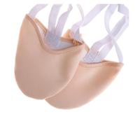 Zapatillas De Ballet De Media Palma Zapatillas de Gimnasia rítmica Beige de Media caña con Suela de Piel de Cerdo, Ropa de Baile for niñas(37.5)