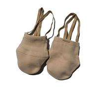 Zapatillas De Ballet De Media Palma Zapatos de Gimnasia rítmica, Calcetines de Media caña, Suela de competición de Punto, protegen el Color de la Piel elástica, Zapatos de Baile(1 Pair,XS)