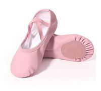 Zapatillas de Ballet Niñas 2 Pares Dancer Girls Point Zapatos para Ballet Niños Danza Práctica Zapatillas Lienzo Profesional Yoga Latin Shoes Niñas(Pink,32)