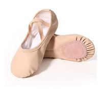 Zapatillas de Ballet Niñas Niños Ballet Shoes Girls Soft Sole Dance Slippers Professional Children Dakling(Skin Color,28)