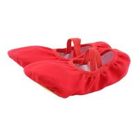Zapatillas de ballet para niña, cómodas, suaves, duraderas, ligeras, zapatillas de ballet, para deslizarse, suela de piel dividida para niños, Rojo sandía1., 25 EU
