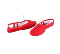 Zapatillas de Ballet Soft, Canvas Ballet Slippers Multicolor Multiple Sizes Soft Flat Gym Yoga Dance Shoes(Beige,30 EU)